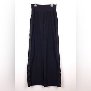 Athleta Nolita Wide Leg Pant high waisted pull on commute zippered pockets black